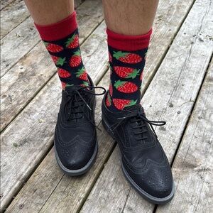 Soft leather Steve Madden black brogues